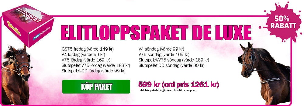 Elitloppspaket de luxe - köp nu